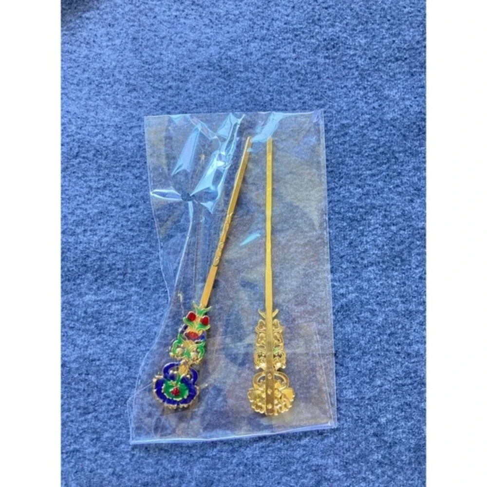 Elegant Oriental Hair Accessory Set – 5 PCS Gold Tone Crown Tiara‎ Pearl New